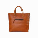 Fifth Avenue Leather Tote Bag Orange
